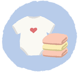 You donate baby clothes