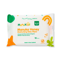 Manukind MG650+ Manuka honey moisturizing baby wipes, 10-count pack