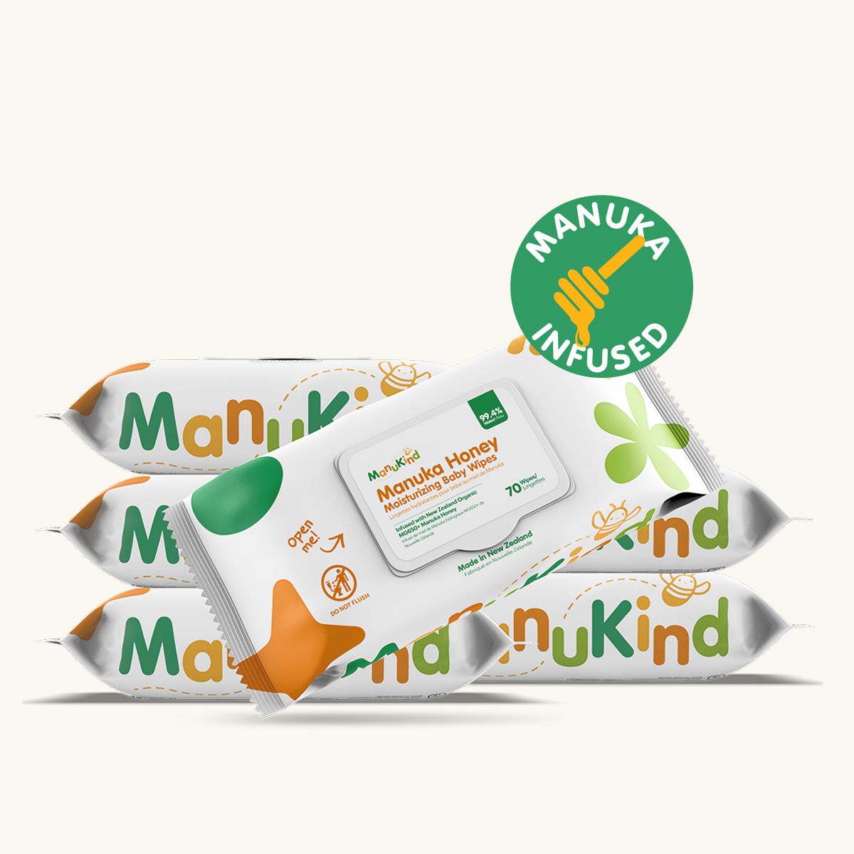 Manuka Honey Infused Moisturizing Wipes