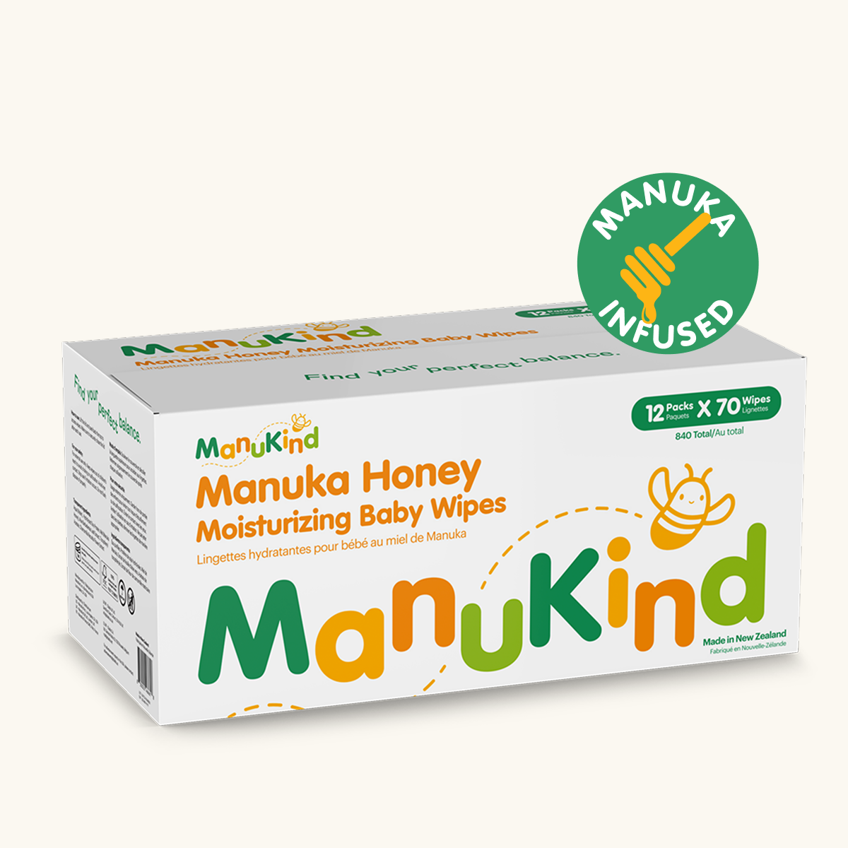Manuka Honey Infused Moisturizing Wipes